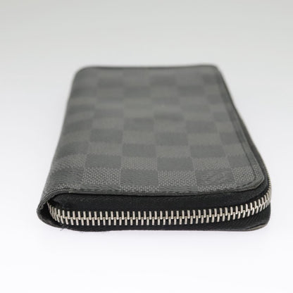 Louis Vuitton Zippy wallet vertical Damier Graphite, BLACK, CANVAS, Wallets