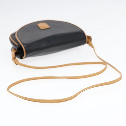 Celine Vintage Macadam Handbag vinyle, BLACK, LEATHER, Shoulder bag