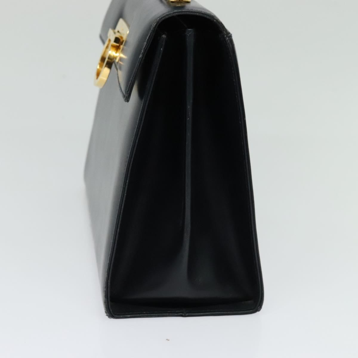 Salvatore Ferragamo Convertible Top Handle Bag Leather, NAVY, LEATHER, Handbag