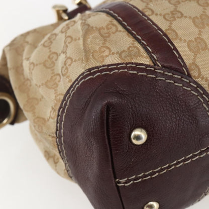Gucci Vintage Handbag GG Canvas, BEIGE, CANVAS, Handbag