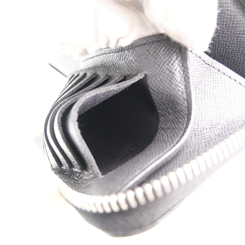 Louis Vuitton Zippy wallet vertical Taïga, BLACK, LEATHER, Wallets