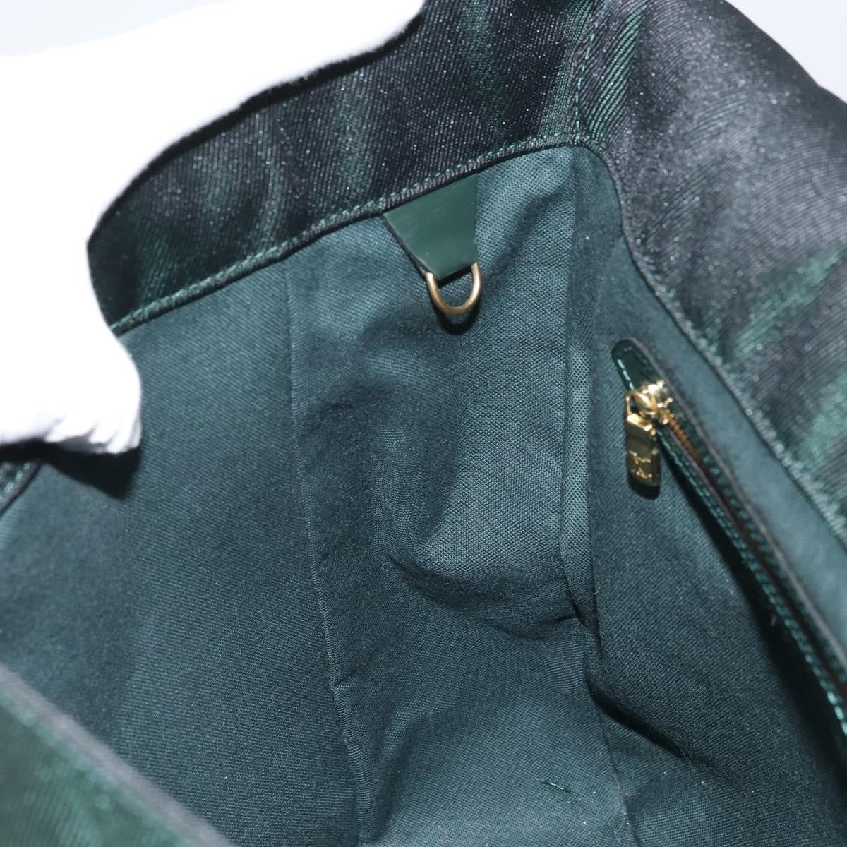 Louis Vuitton Dersou Bag Taiga Leather and Canvas, GREEN, LEATHER, Shoulder bag