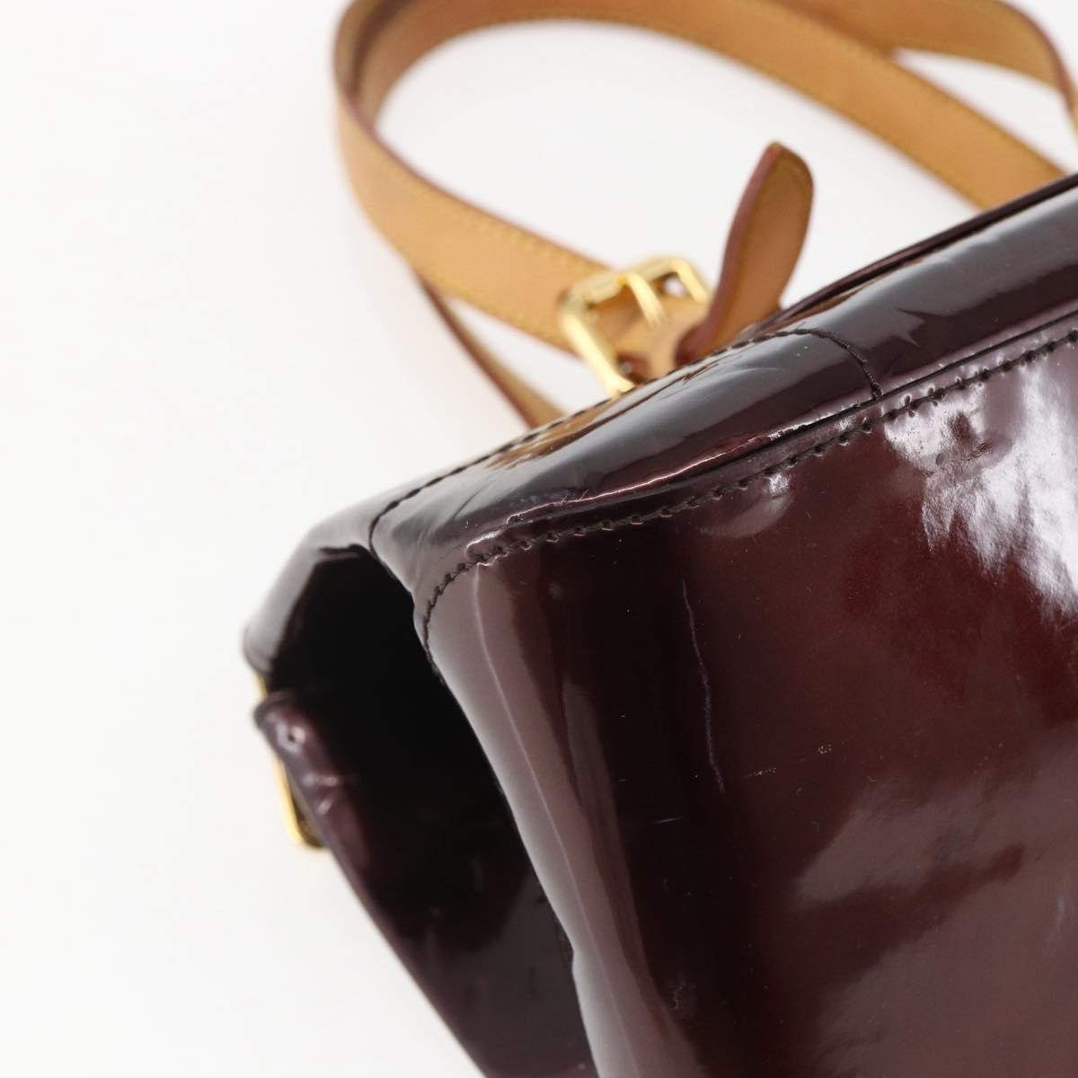 Louis Vuitton Rosewood Avenue Handbag Monogram Vernis, BURGUNDY, PATENT_LEATHER, Shoulder bag