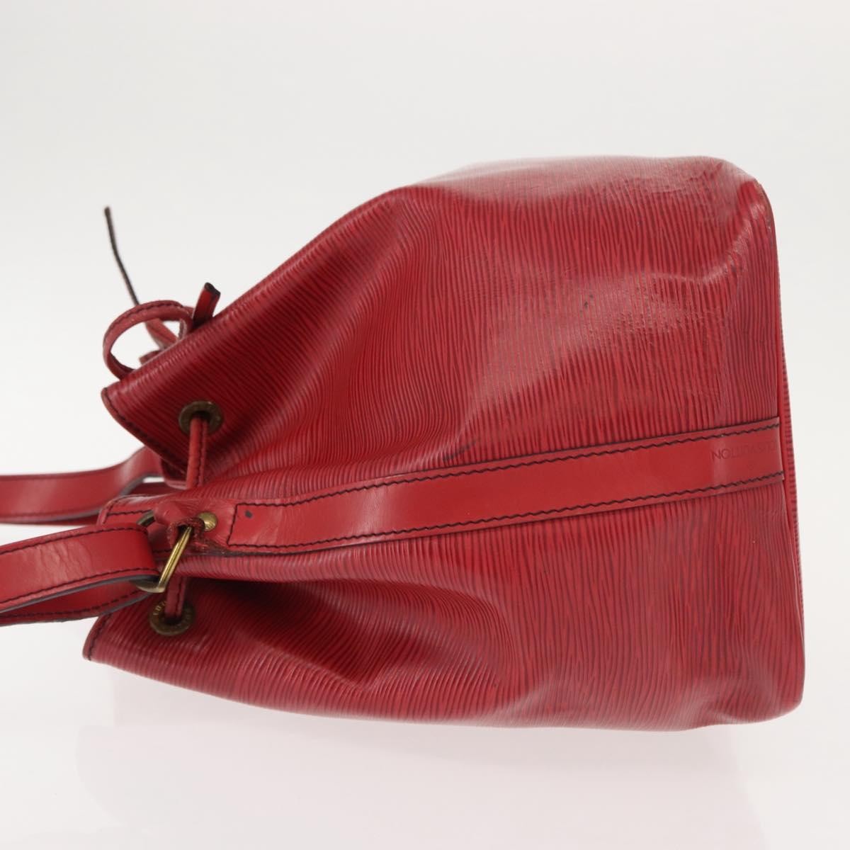 Louis Vuitton Petit Noe Handbag Epi Leather, RED, LEATHER, Shoulder bag