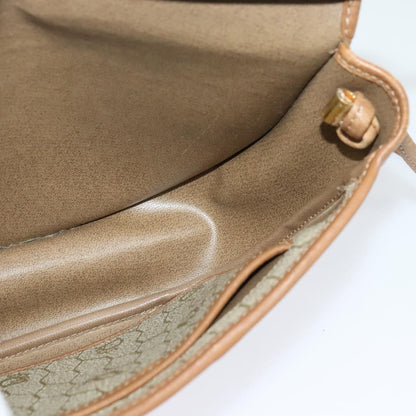 Christian Dior Vintage Honeycomb Flap Crossbody Bag Canvas and Leather, BEIGE, CANVAS, Crossbody bag