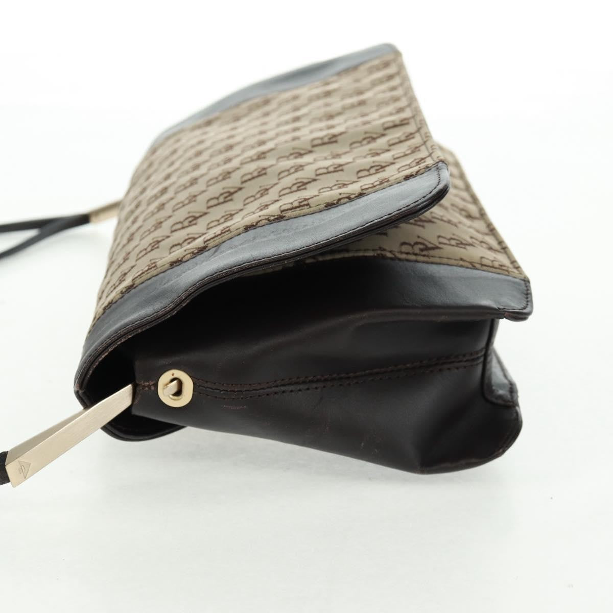 Bottega Veneta Vintage Flap Shoulder Bag Canvas, BEIGE, CANVAS, Shoulder bag
