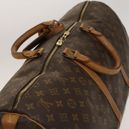 Louis Vuitton Keepall Bag Monogram Canvas, BROWN, CANVAS, Travel bag