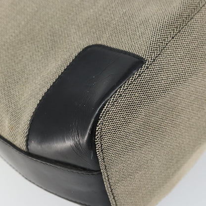 Gucci Vintage Hobo Canvas, GRAY, CANVAS, Shoulder bag