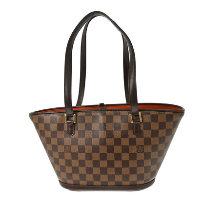 Louis Vuitton Manosque Handbag Damier, BROWN, CANVAS, Tote bag
