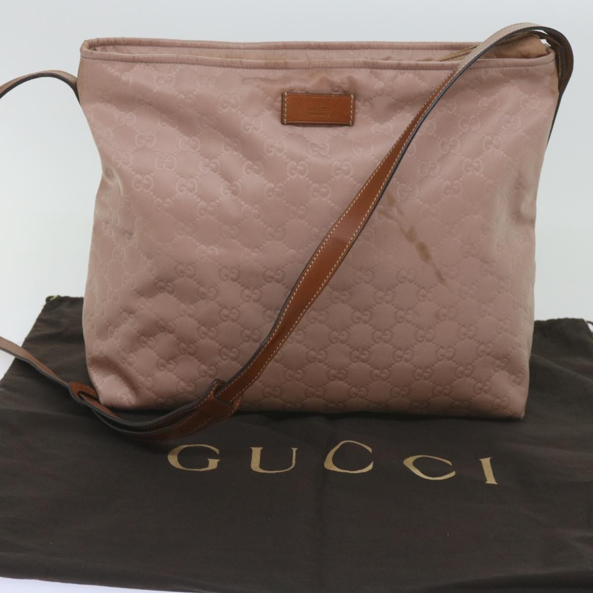 Gucci GG Canvas Bag Canvas, Pink, Canvas, Shoulder Bag