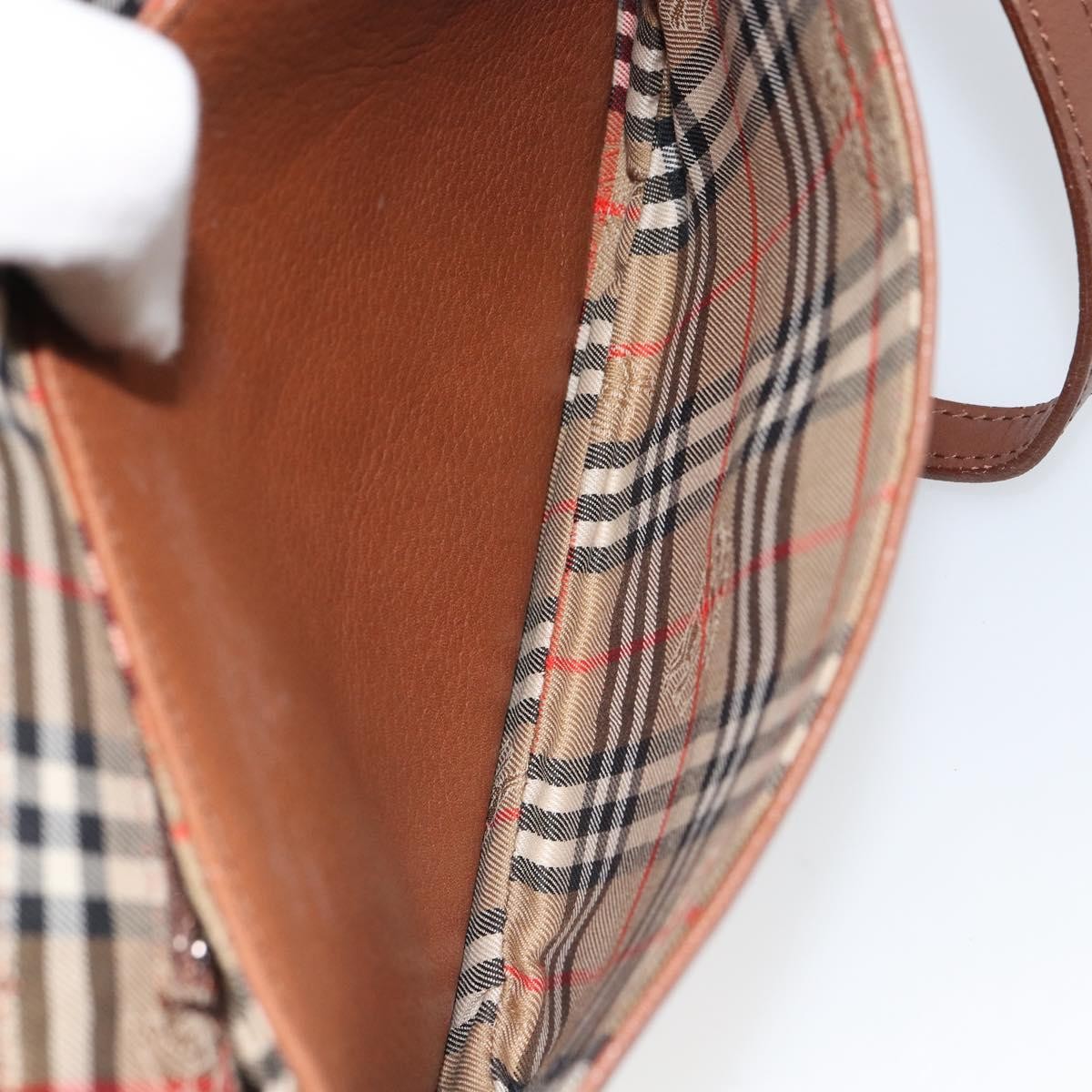 Burberry Vintage Flap Crossbody Bag Leather, BROWN, LEATHER, Shoulder bag