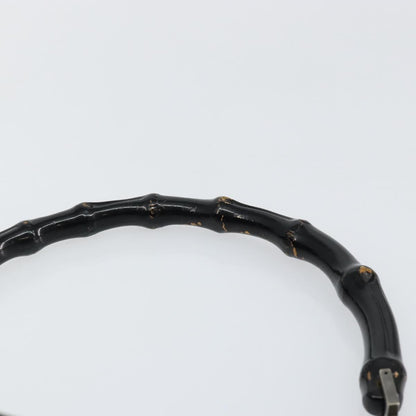 Gucci Vintage Bamboo Hobo GG Canvas, BLACK, CANVAS, Shoulder bag