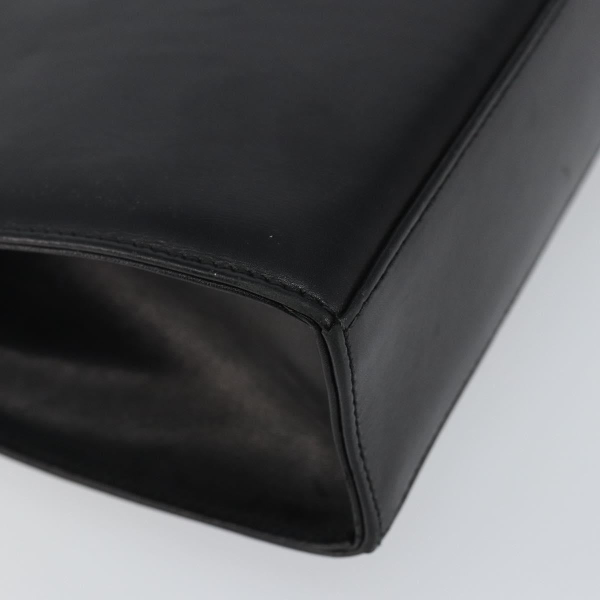 Salvatore Ferragamo Gancini Shoulder Bag Leather, BLACK, LEATHER, Shoulder bag