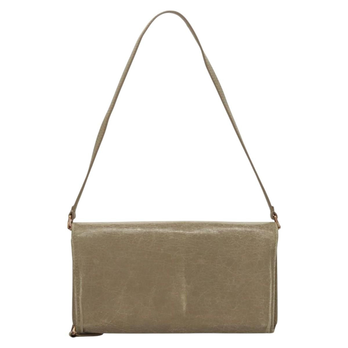 Balenciaga Giant Money Flap Wallet Leather, BEIGE, LEATHER, Wallets