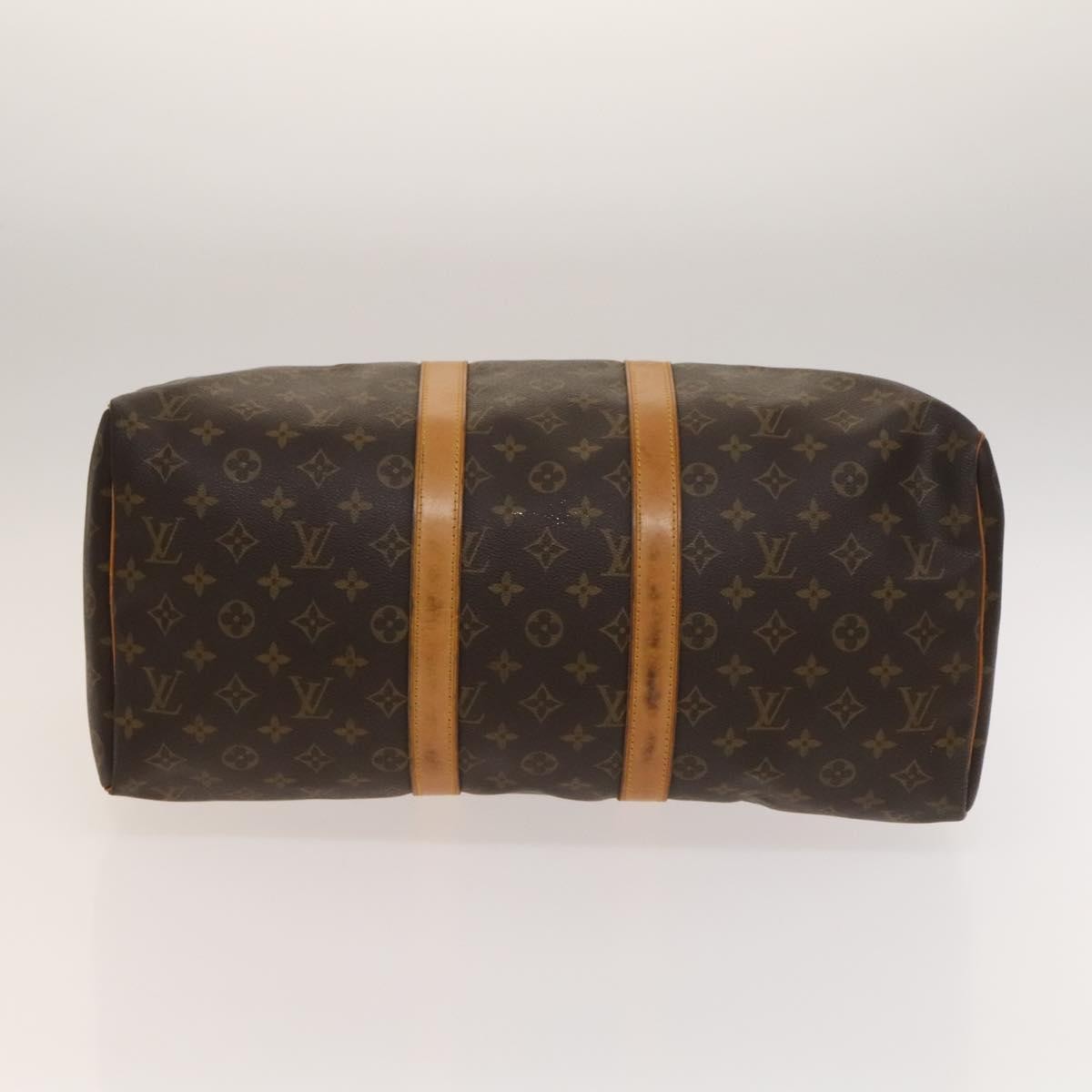 Louis Vuitton Keepall Bag Monogram Canvas, BROWN, CANVAS, Travel bag