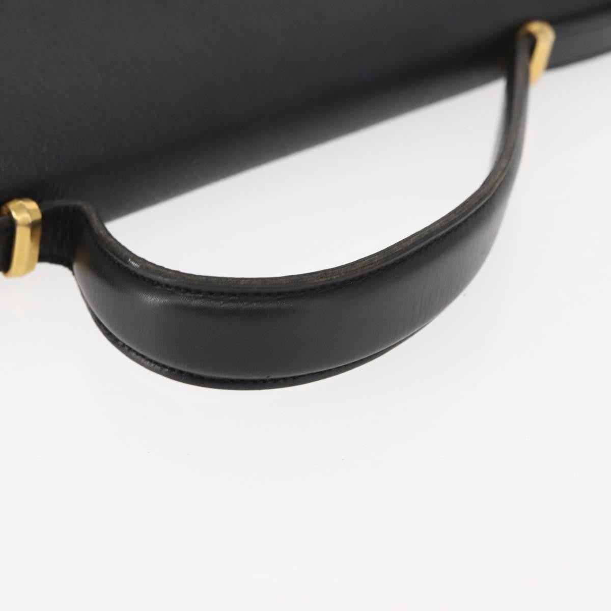 Christian Dior Vintage Honeycomb Handbag Canvas Leather, BLACK, CANVAS, Handbag