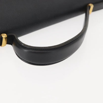 Christian Dior Vintage Honeycomb Handbag Canvas Leather, BLACK, CANVAS, Handbag