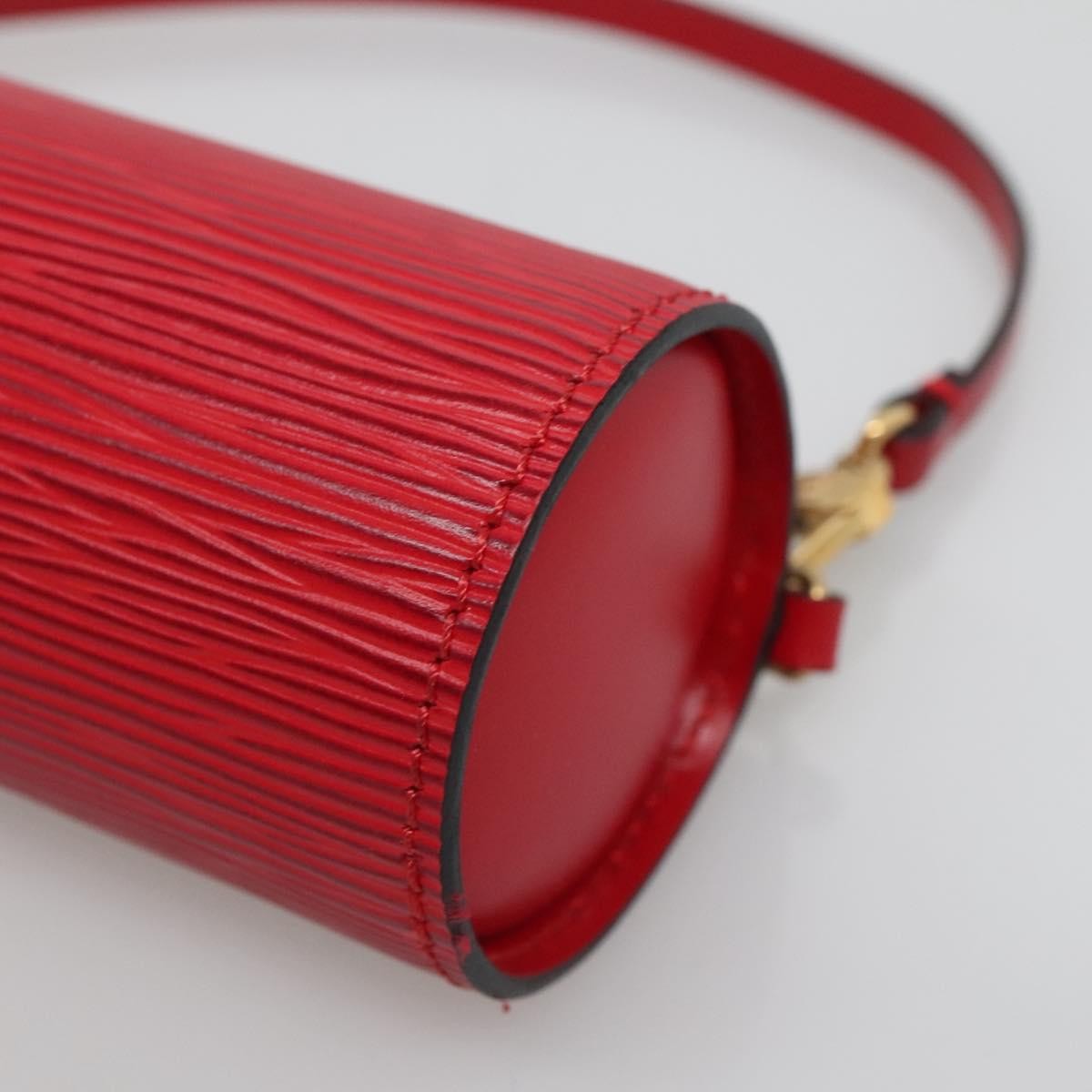 Louis Vuitton Soufflot Pochette Epi Leather, RED, LEATHER, Clutche & pouche