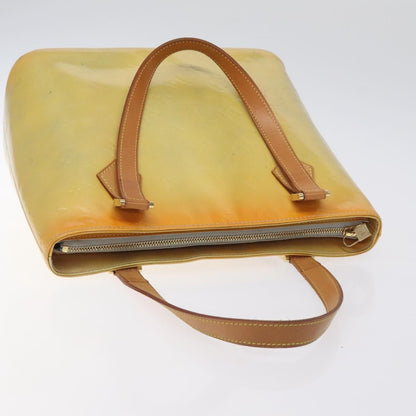 Louis Vuitton Houston Handbag Monogram Vernis, YELLOW, PATENT_LEATHER, Handbag