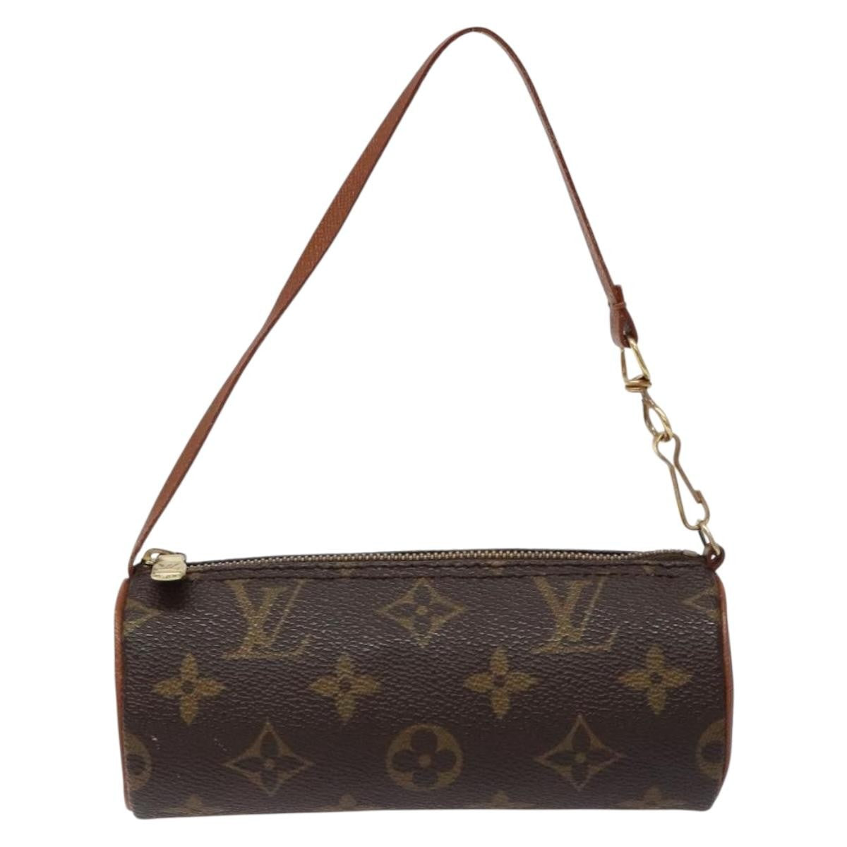 Louis Vuitton Papillon Pochette Monogram Canvas, BROWN, CANVAS, Handbag