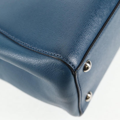 Fendi 2Jours Bag Leather, BLUE, LEATHER, Handbag