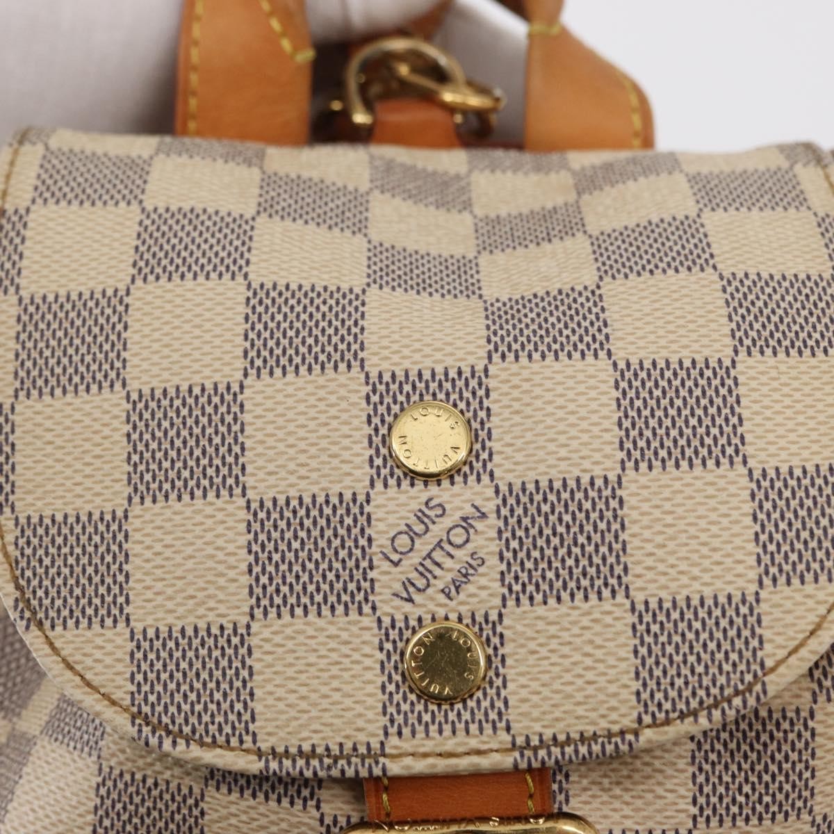 Louis Vuitton Sperone Backpack Damier, WHITE, CANVAS, Backpack