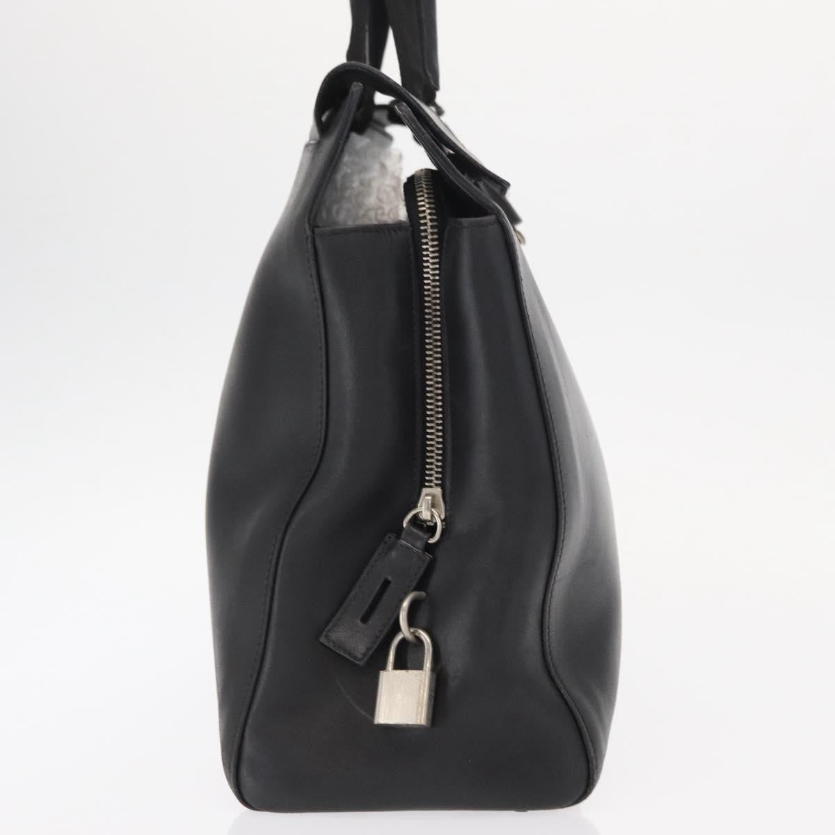 Prada Vintage Briefcase Leather, BLACK, LEATHER, Briefcase