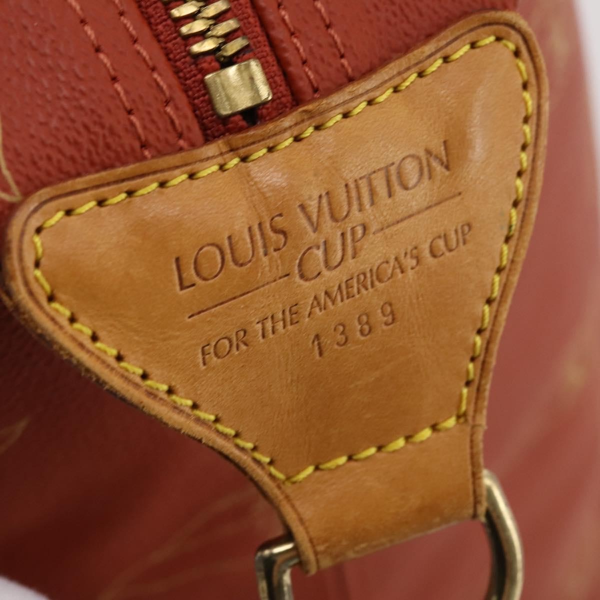 Louis Vuitton Cup Garment Cover Coated Canvas, Red, PVC, Travel Bag