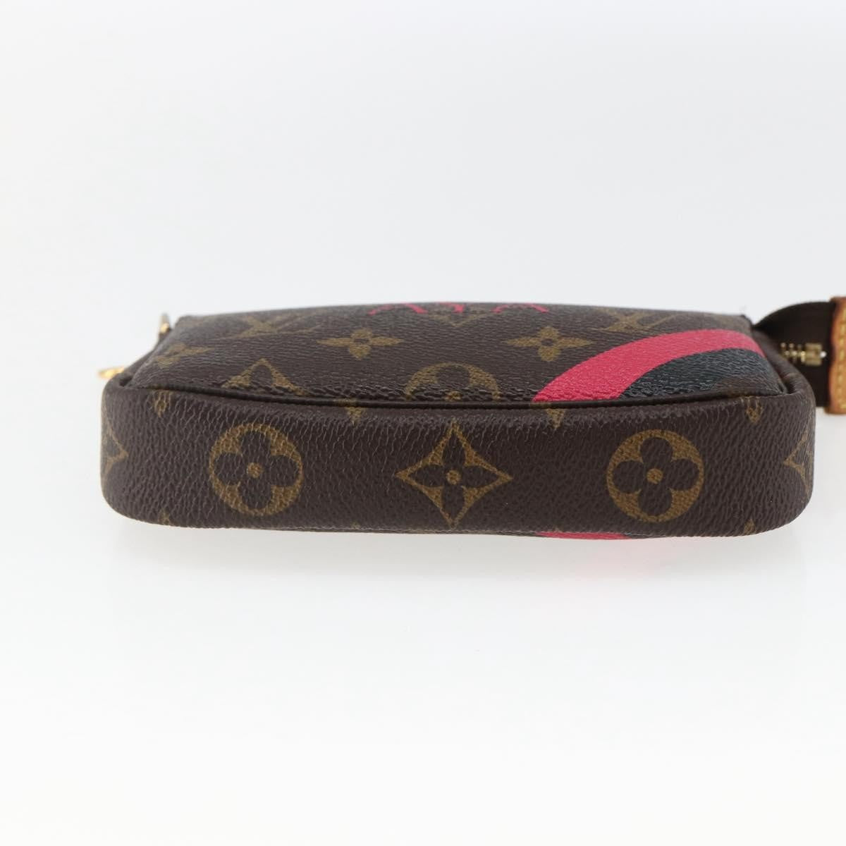 Louis Vuitton Mini pochette accessoires Canvas, BROWN, CANVAS, Clutche & pouche