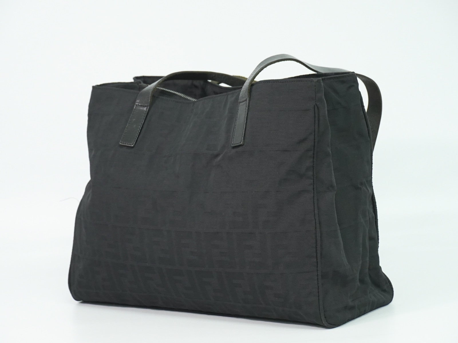 Fendi Zucca Tote bag Canvas, Black, Canvas, Tote Bag