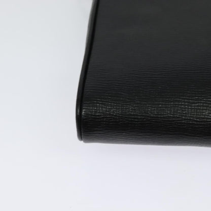 Celine Circle Logo Shoulder Bag Leather, Black, Leather, Shoulder Bag