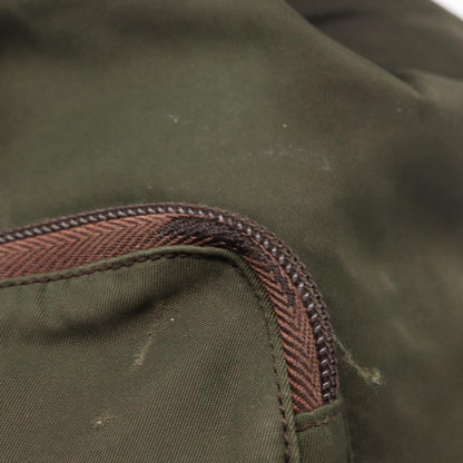 Prada Front Pocket Backpack Tessuto, Khaki, Nylon, Backpack