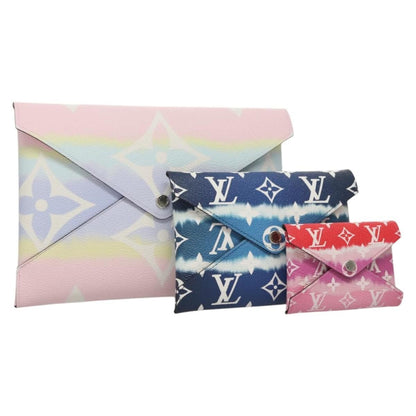 Louis Vuitton Kirigami Pochette Set Limited Edition Escale Monogram Giant, MULTICOLOUR, CANVAS, Clutche & pouche
