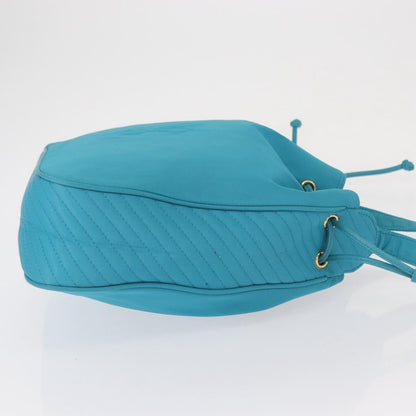 Saint Laurent Vintage Shoulder Bag Nylon, TURQUOISE, NYLON, Shoulder bag