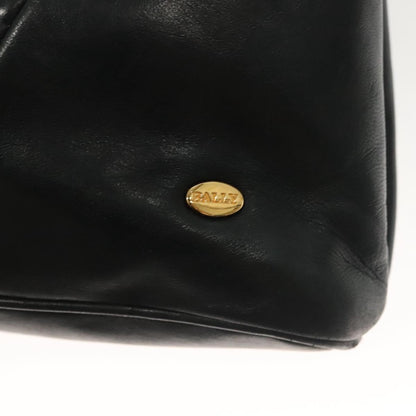 Bally Vintage Chain Shoulder Bag Quilted Leather, NAVY, LEATHER, Shoulder bag
