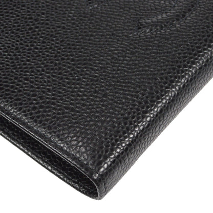 Chanel Timeless CC French Wallet Caviar, BLACK, LEATHER, Wallets