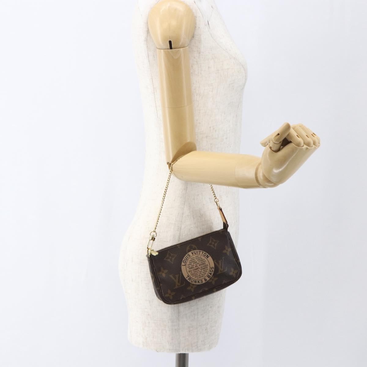 Louis Vuitton Pochette Accessoires Limited Edition Monogram Trunk, Brown, Canvas, Clutch