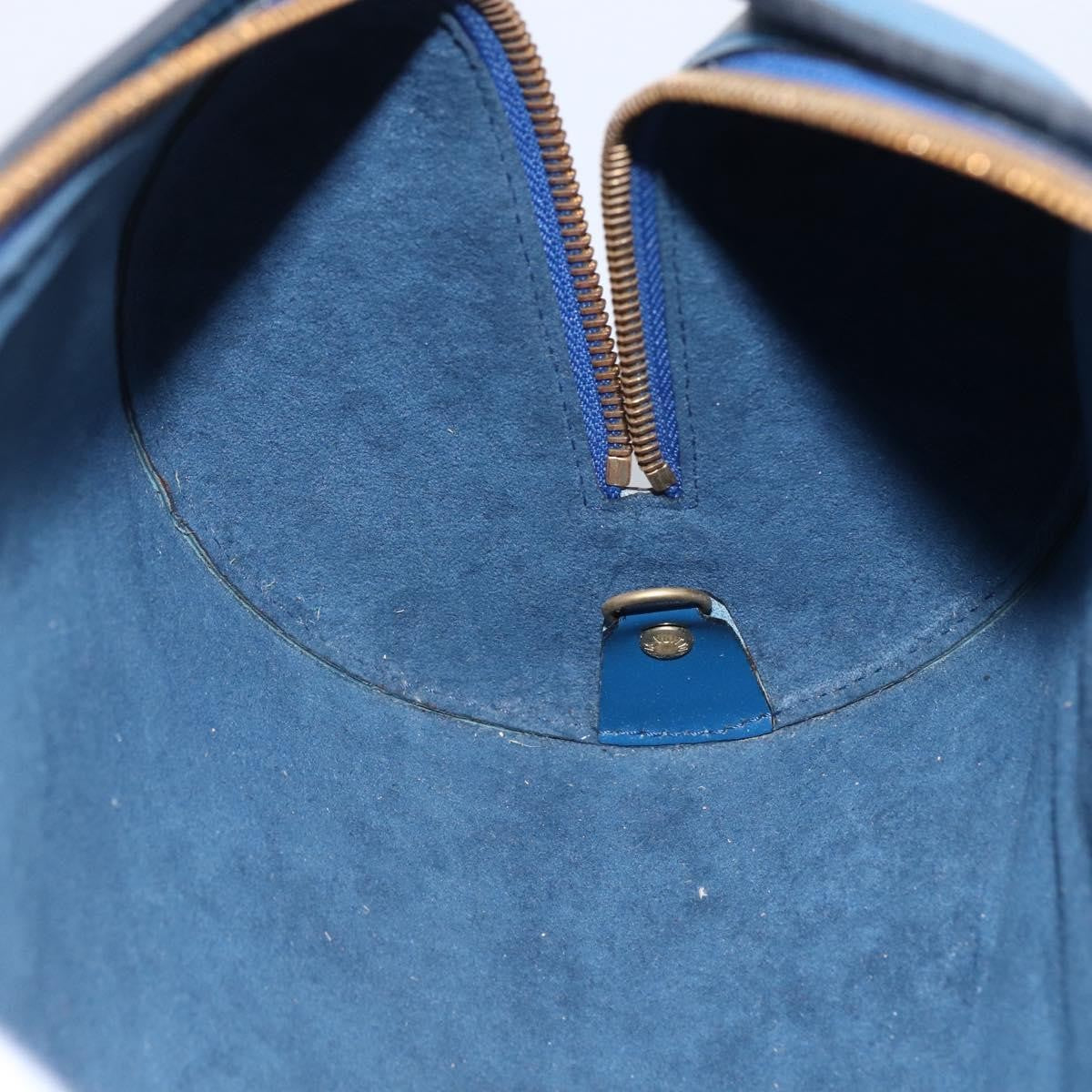 Louis Vuitton Soufflot Handbag Epi Leather, BLUE, LEATHER, Shoulder bag