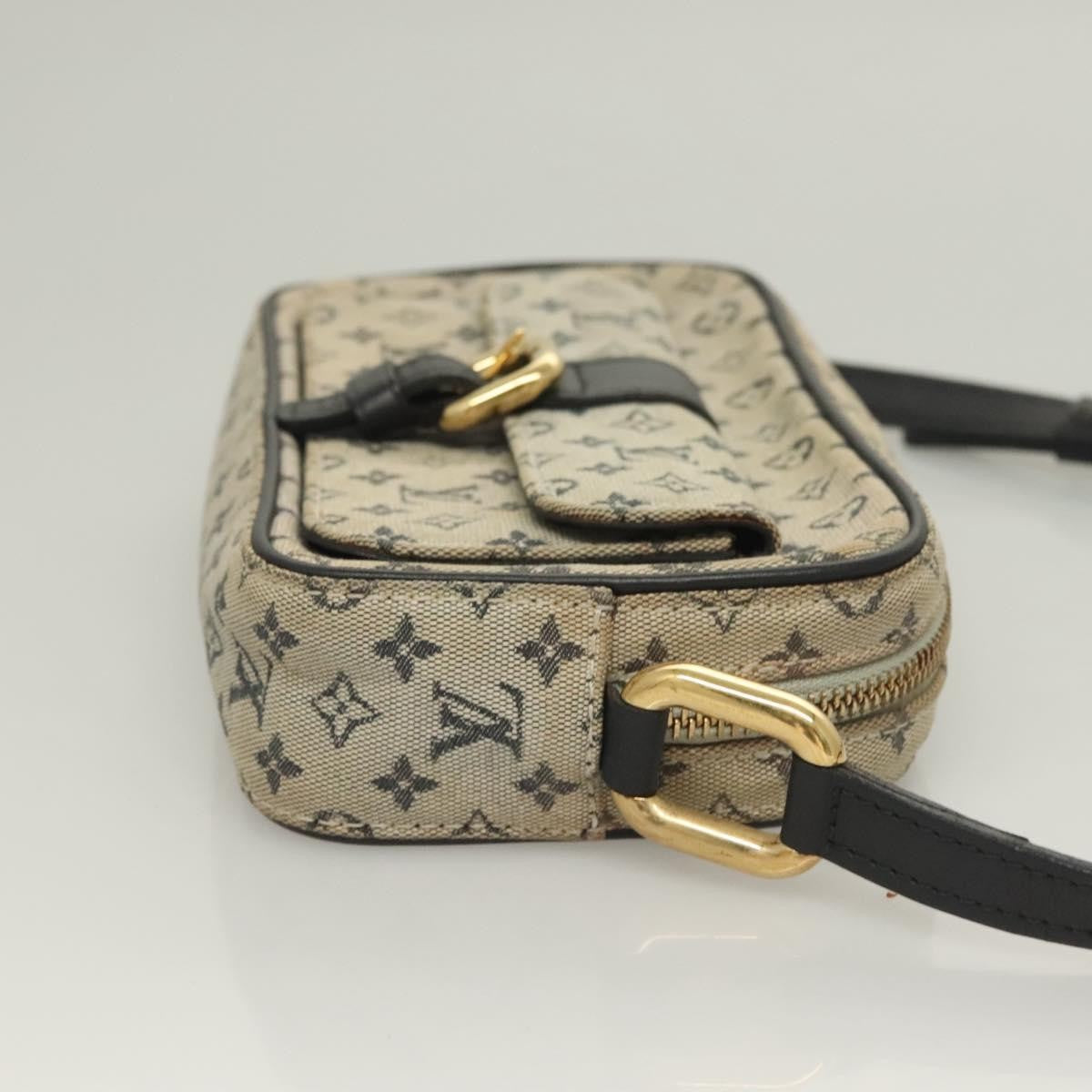 Louis Vuitton Juliette Crossbody Bag Mini Lin, BLUE, CANVAS, Crossbody bag
