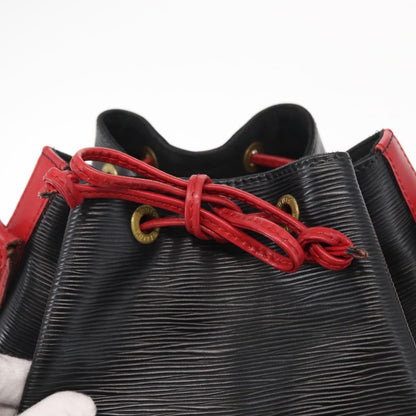 Louis Vuitton Bicolor Noe Handbag Epi Leather, BLACK, LEATHER, Shoulder bag