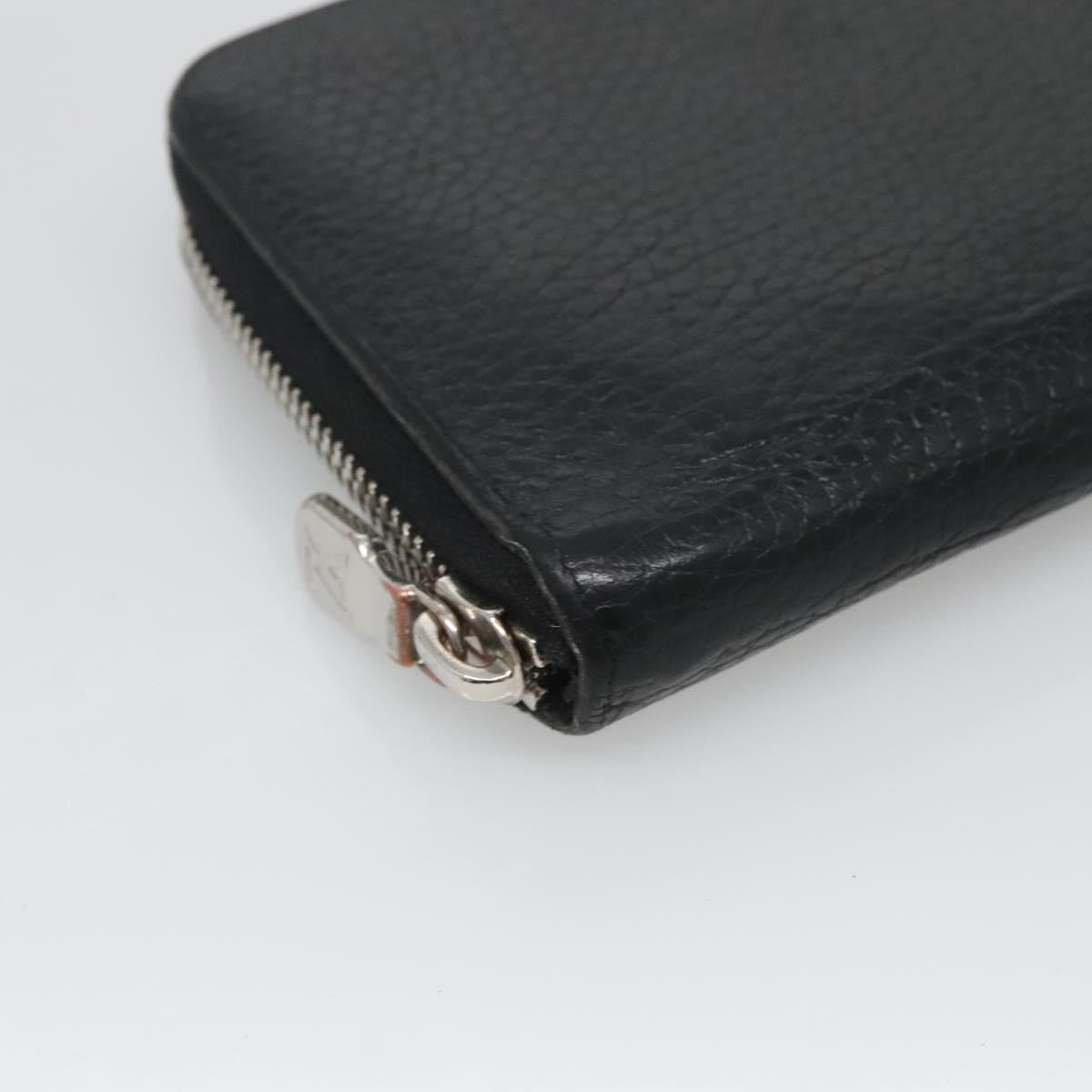 Louis Vuitton Zippy wallet vertical Taurillon Leather, BLACK, LEATHER, Wallets