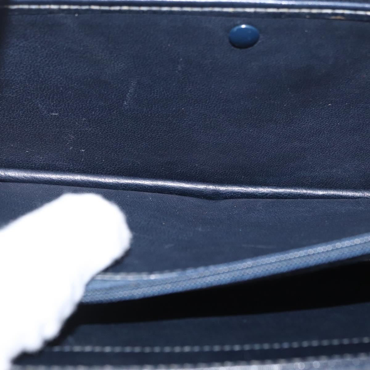Celine Vintage Carriage Flap Bag Leather, NAVY, LEATHER, Shoulder bag