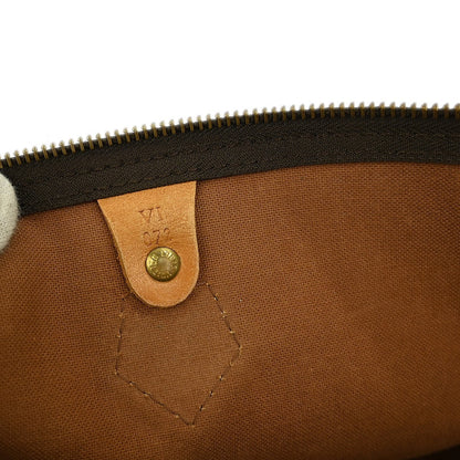 Louis Vuitton Speedy Handbag Monogram Canvas, BROWN, CANVAS, Handbag