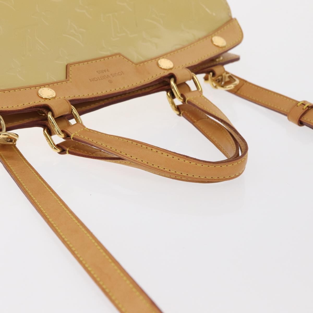 Louis Vuitton Brea Handbag Monogram Vernis, BEIGE, PATENT_LEATHER, Handbag