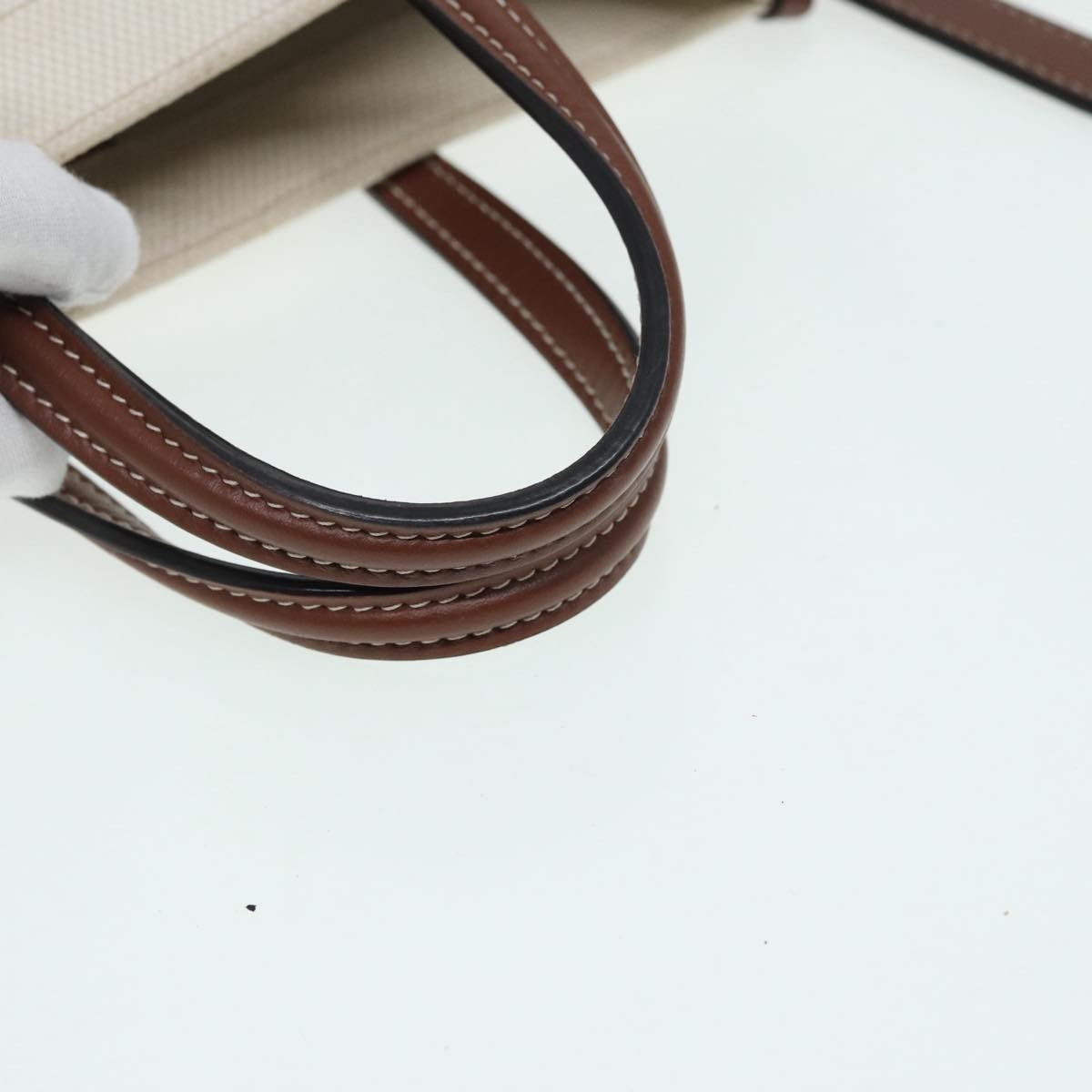 Burberry Logo Zip Wristlet Pouch Nylon, BROWN, CANVAS, Clutche & pouche