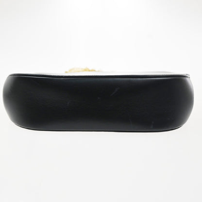 cartier Vintage Shoulder Bag Leather, Navy, Leather, Shoulder Bag