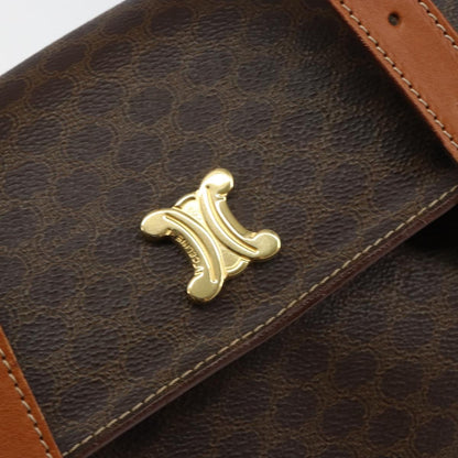 Celine Vintage Macadam Handbag Macadam, BROWN, CANVAS, Handbag