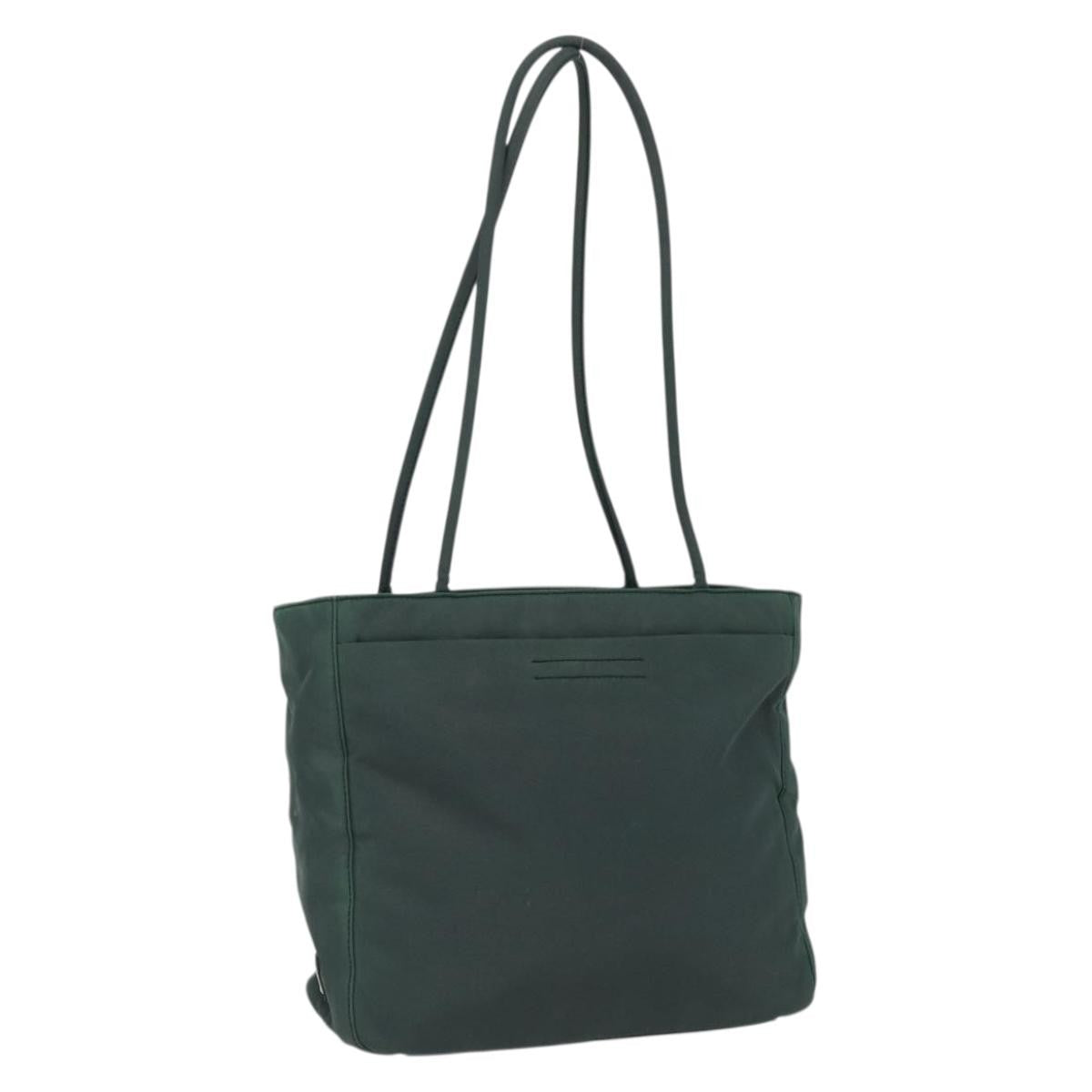 Prada Vintage Tote Tessuto, GREEN, NYLON, Tote bag