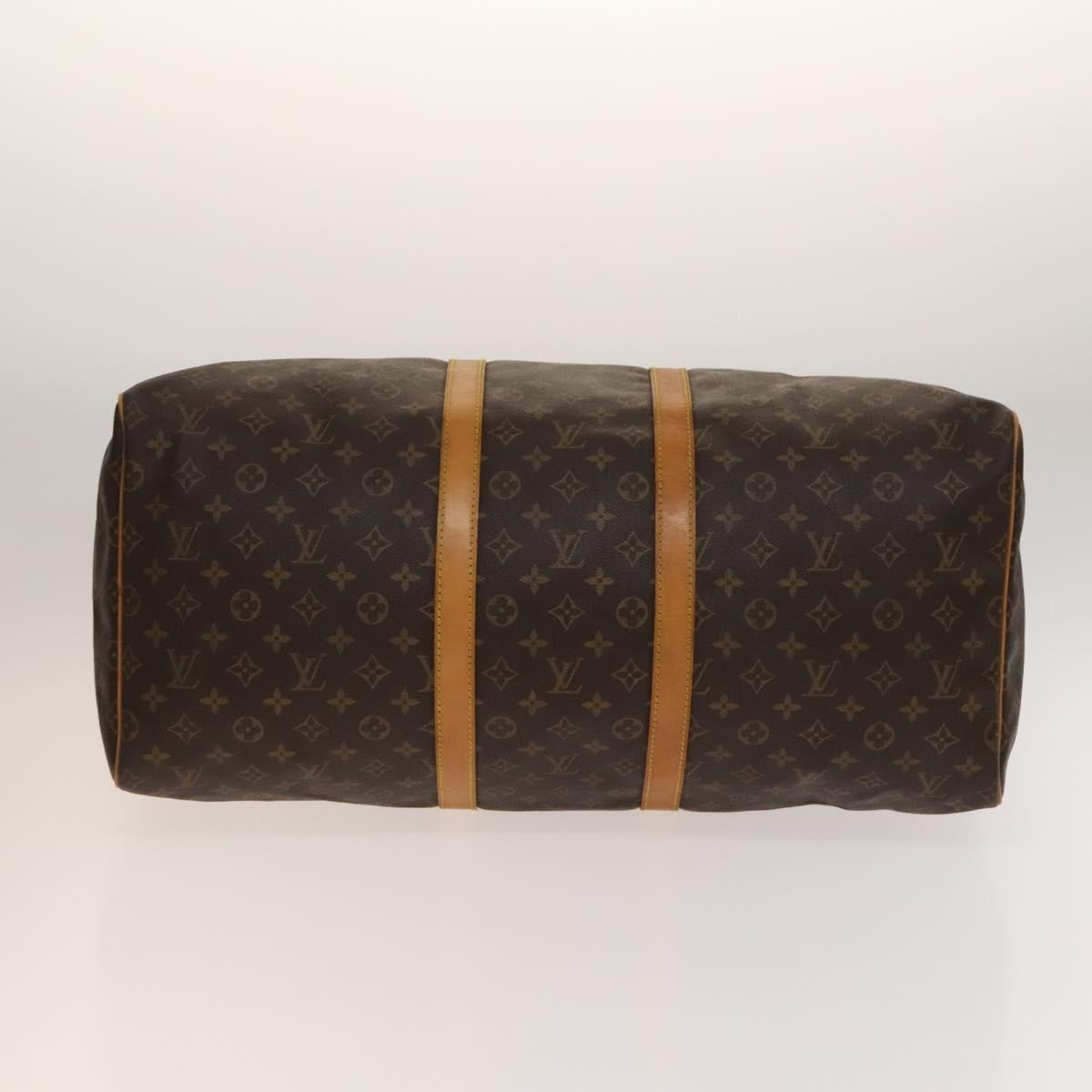 Louis Vuitton Keepall Bag Monogram Canvas, BROWN, CANVAS, Travel bag