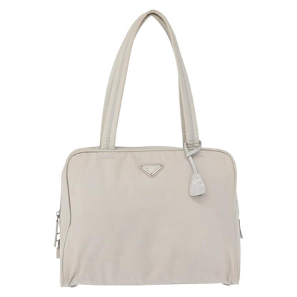 Prada Vintage Tote Nylon, WHITE, NYLON, Tote bag